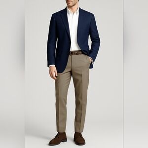 Lauren Ralph Lauren Men's Gray Dress Pants 96% Wool